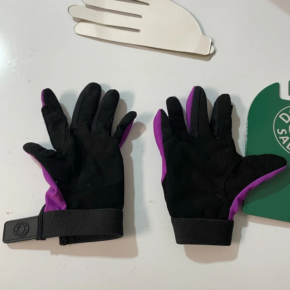 Ovation Purple Kids Riding Gloves